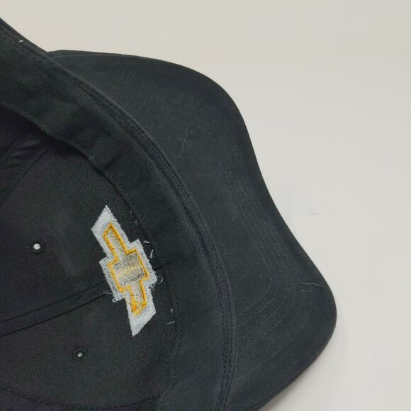 Chevrolet Strapback Hat Black Adjustable Winner's Circle Chevy Embroidered Logo - Picture 10 of 12